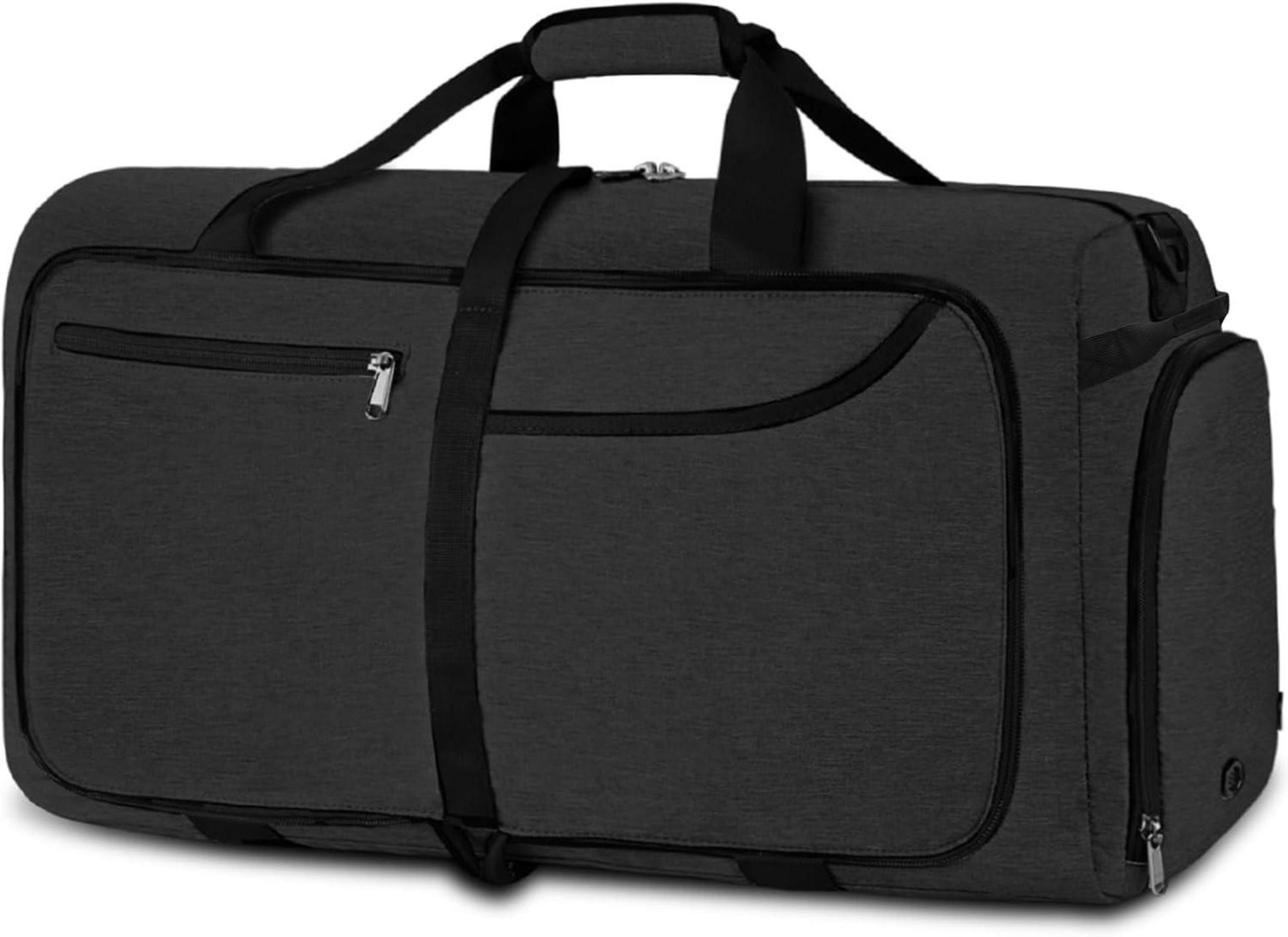 Newhey Faltbare Reisetasche 120L Schwarz mit Schuhfach
