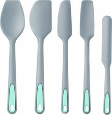 5-Piece Heat-Resistant Silicone Spatula Set for Baking & Cooking