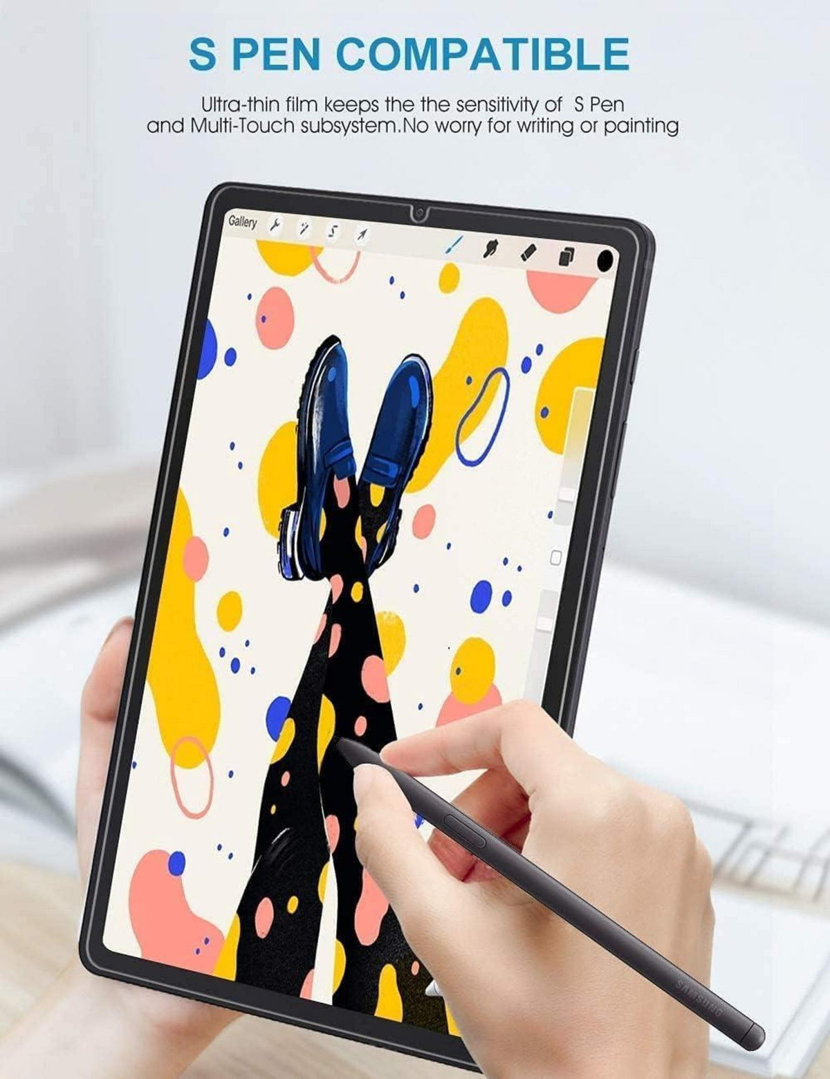 SPARIN 2 Stück Galaxy Tab A8 10,5 Zoll Gehärtetes Glas Folie 9H