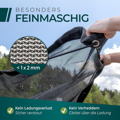Feinmaschiges Anhängernetz 2,5x3,5m – Ladungssicherung mit Gummizug