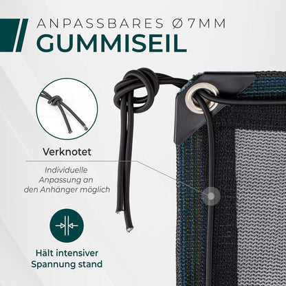 Feinmaschiges Anhängernetz 3x4m mit Gummizug – Ladungssicherung