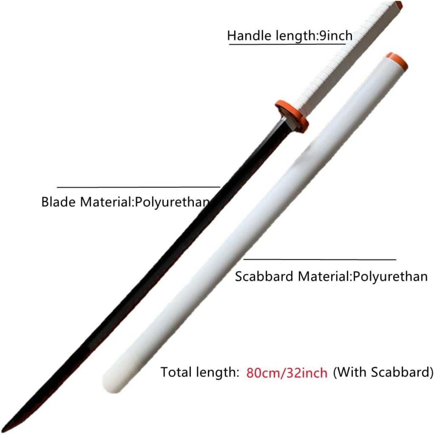 Halloween Demon Slayer Cosplay Sword PU Foam 31.5inch Gift