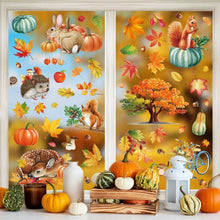 9 Thanksgiving Herbstdeko Fenster Aufkleber Selbstklebend