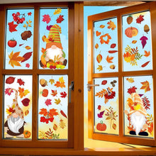 Thanksgiving Herbstdeko Fenster Aufkleber Selbstklebend 6er