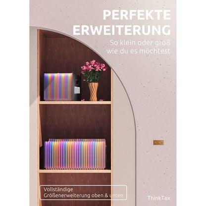 26-Taschen Akkordeonordner A-Z Bunte Register Upright Open