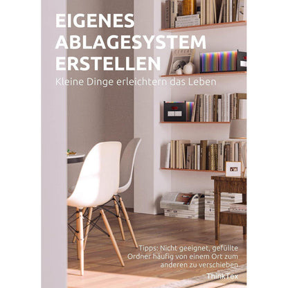 26-Taschen Akkordeonordner A-Z Bunte Register Upright Open