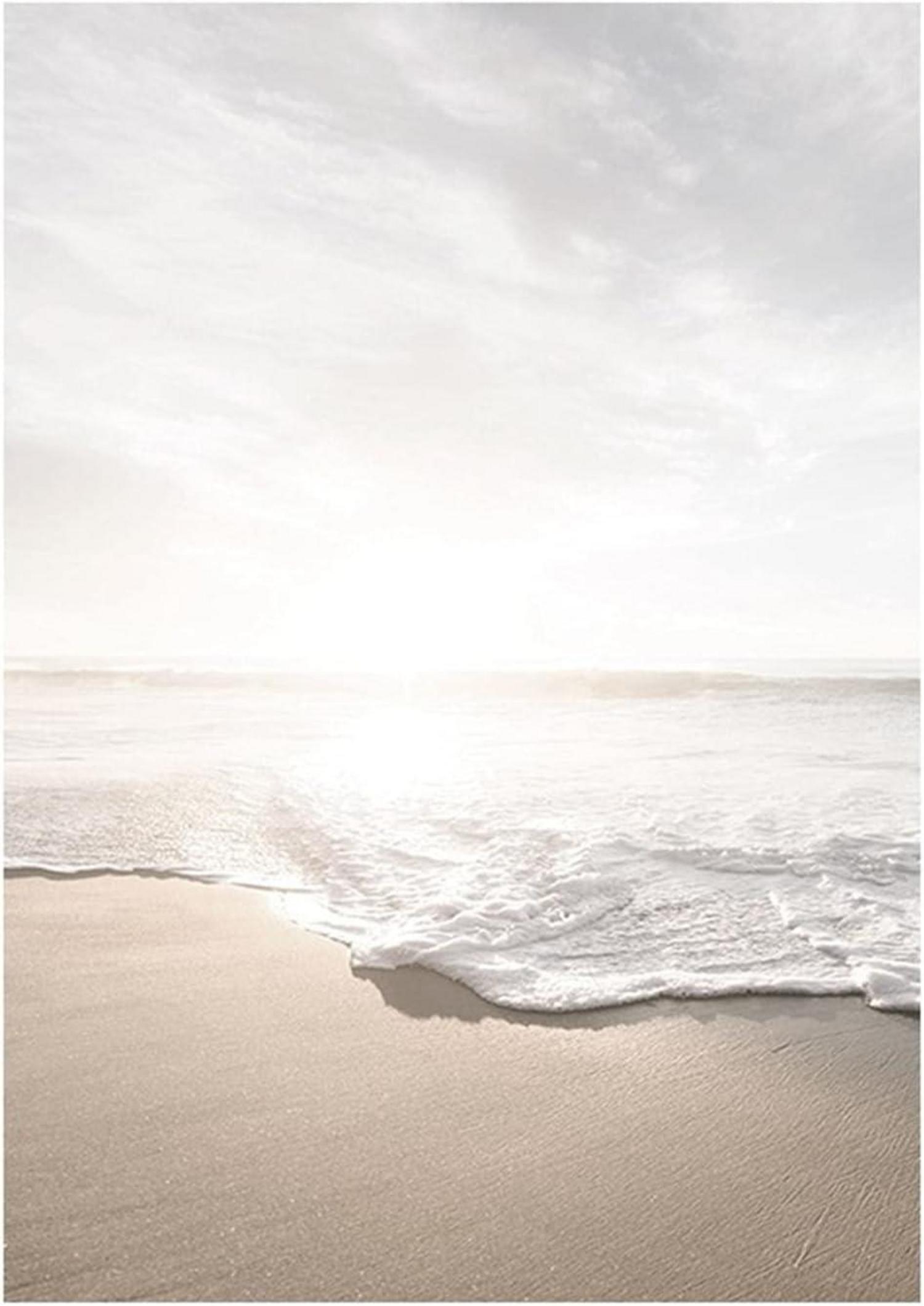 3er Poster Set Sonnenuntergang Strand Deko Wohnzimmer 40x50 cm