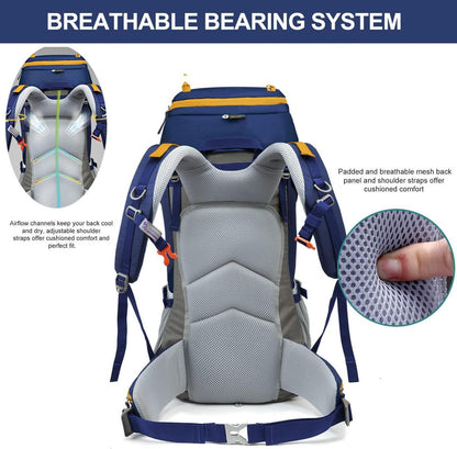Wanderrucksack 50L Outdoor Trekkingrucksack Camping Klettern mit
