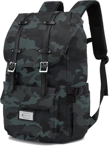 Vintage Wasserdichter Rucksack 15,6 Zoll Laptop Mädchen Jungen