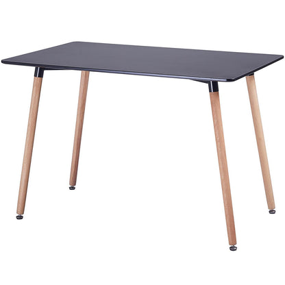 Rechteckiger Esstisch Skandinavisch Schwarz 110x70 cm