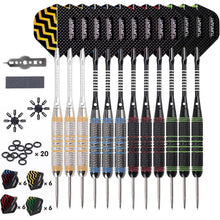 Profi Dartpfeile Metallspitze Set 12 Stück 24g Steel Darts