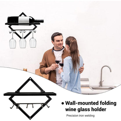 Weinflaschenhalter Weinglashalter 2x Wandmontage Weinregal