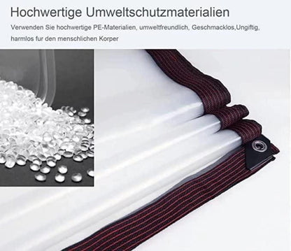 Transparente Plane mit Ösen 3x6m wasserdicht für Gartenmöbel Zelt