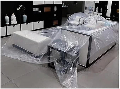 Transparente Plane Wasserdicht Abdeckplane PE 2x5m Ösen PVCFolie