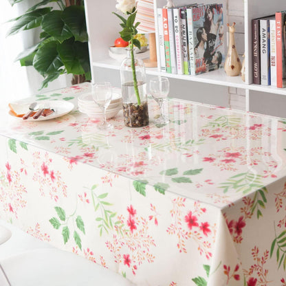 PVC Tischdecke Transparent Rechteckig 60x180cm - 2mm Dicke