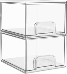 Schubladen Organizer Set Transparent inkl. Rutschfeste Matte