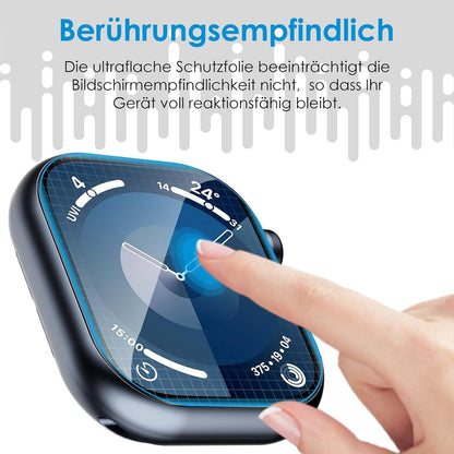 UniqueMe Apple Watch Series 9/8/7 45 mm Schutzfolie 8 Stück Volle Abdeckung HD Displayfolie