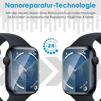 Schutzfolie für Apple Watch Series 9/8/7 41mm - 8er Pack Transparent