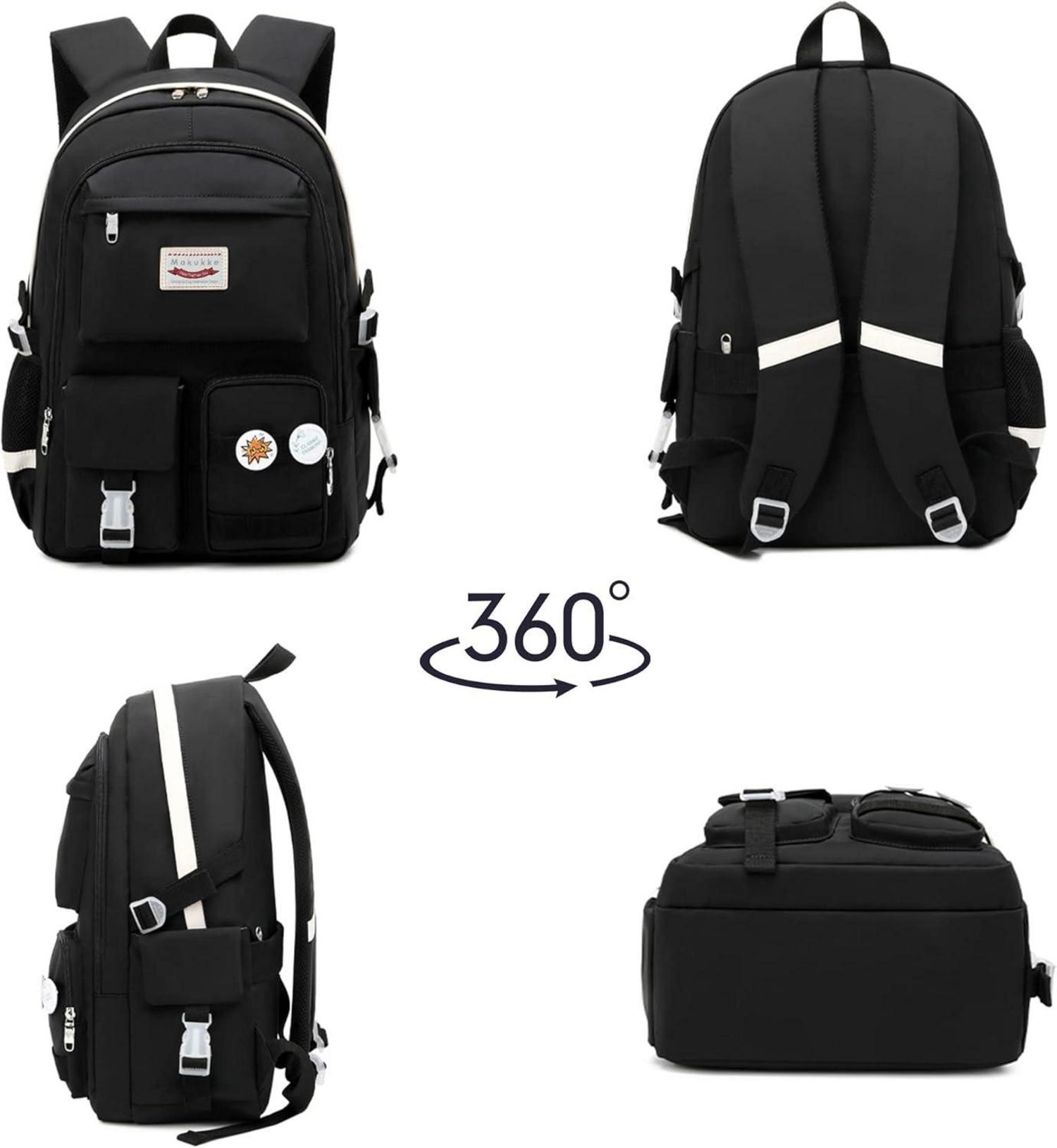 Makukke Damen Rucksack Schulrucksack Mädchen Teenager Anime Bookbag