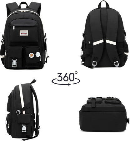 Makukke Damen Rucksack Schulrucksack Mädchen Teenager Anime Bookbag