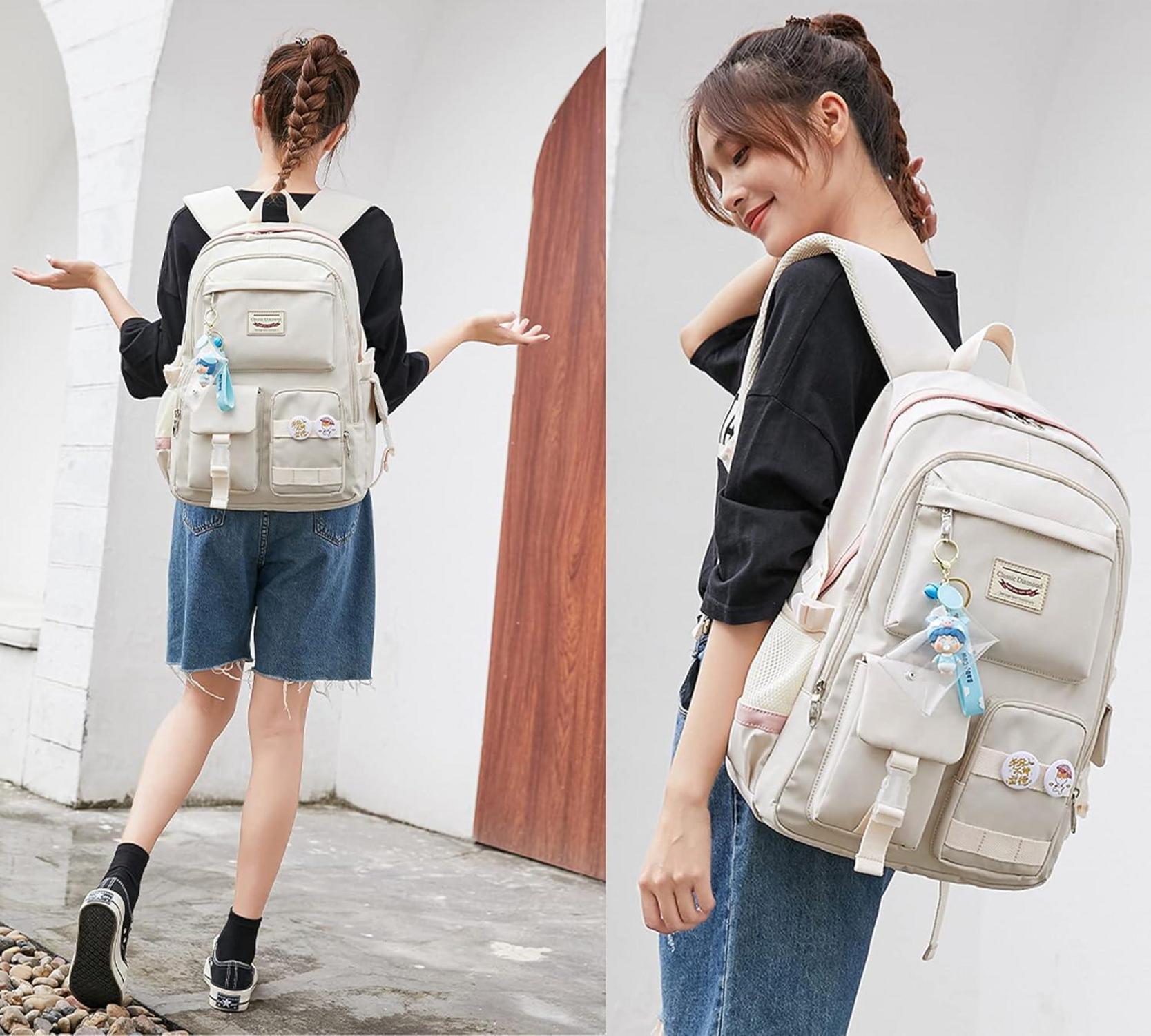 Damen Schulrucksack Mädchen Cute Anime Bookbag Teenager Daypack