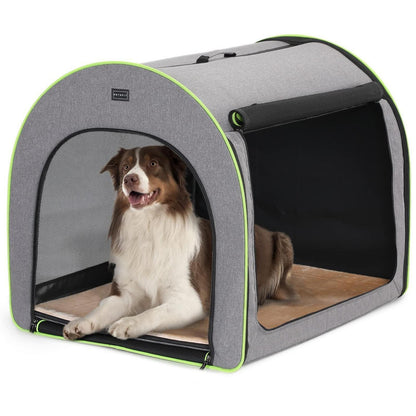 Faltbare Hundebox mittel – Bequem & gemütlich mit Kissen