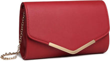 Elegante Miss Lulu Abendtasche mit Gold-Kette Magnetverschluss