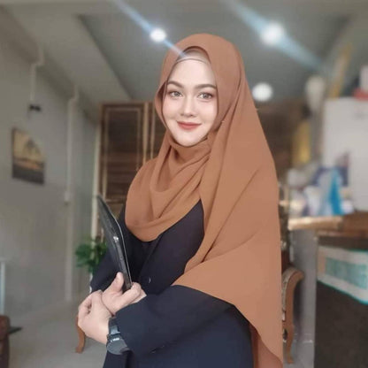 Chiffon Hijab Schal Damen Premium Weich 4er Set Geschenkbox