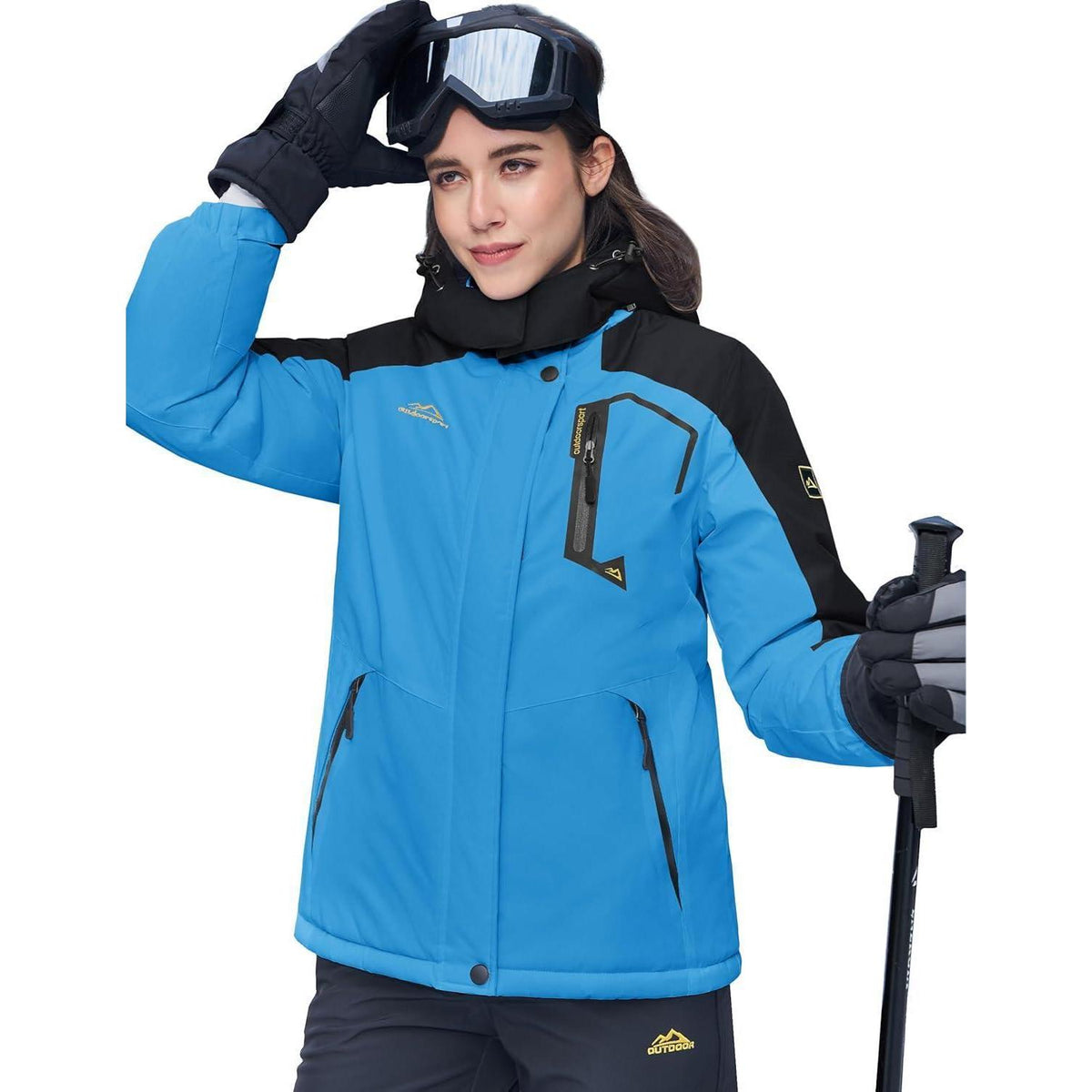 Damen Skijacke Winterjacke mit Fleece – Wasserdicht & Winddicht