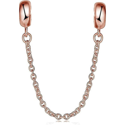 Sterling Silber Charm Stopper für Armbänder Rosegold