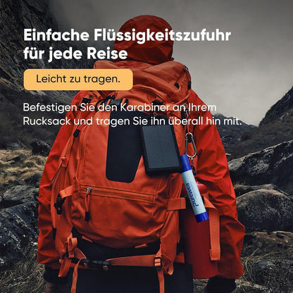 Tragbarer Wasserfilter für Outdoor – 1500 Liter Kapazität