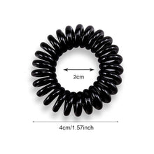 8 Stück Telefonkabel Spiral Haargummi Set, 4 Farben