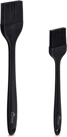 Silikon Backpinsel Set für Küche BBQ Grill Schwarz