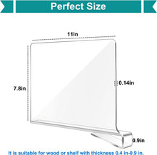 Transparente Acryl Regalteiler Set 6 Stück verstellbar