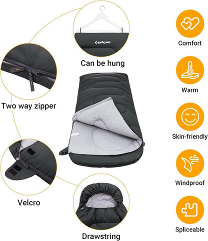 Schlafsack Winter Outdoor Deckenschlafsack 3-4 Jahreszeiten Camping