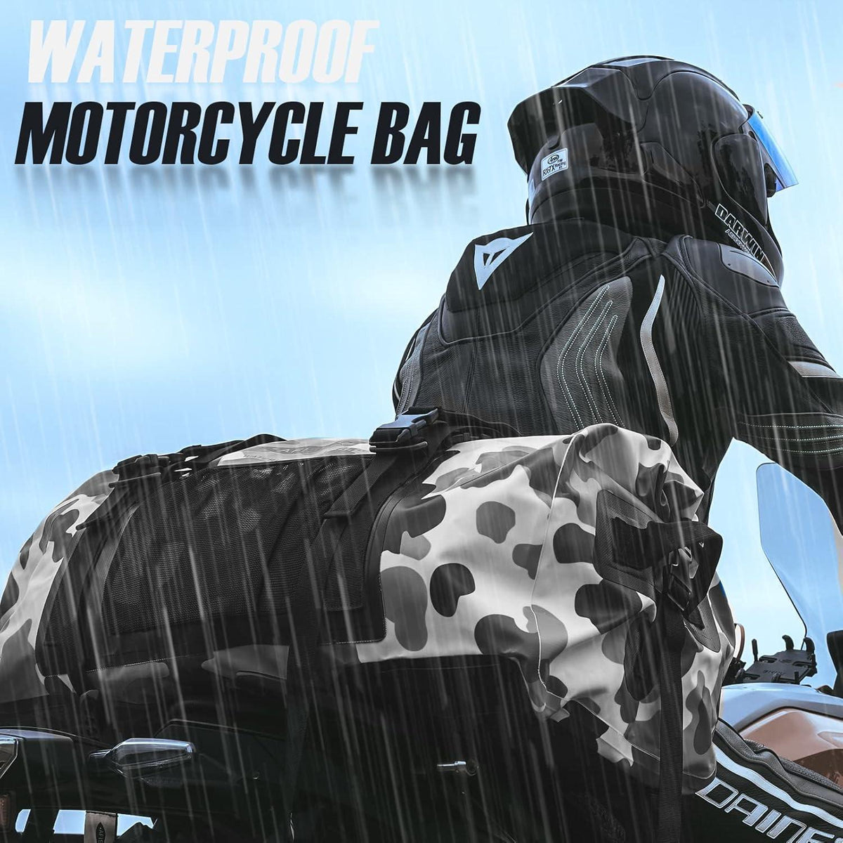 65L Wasserdichte Duffelbag – Reisetasche für Motorrad & Wassersport