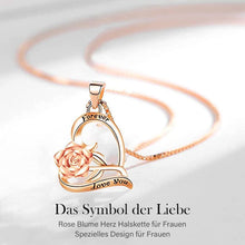 925 Sterling Silber Halskette Damen mit Herzkette in