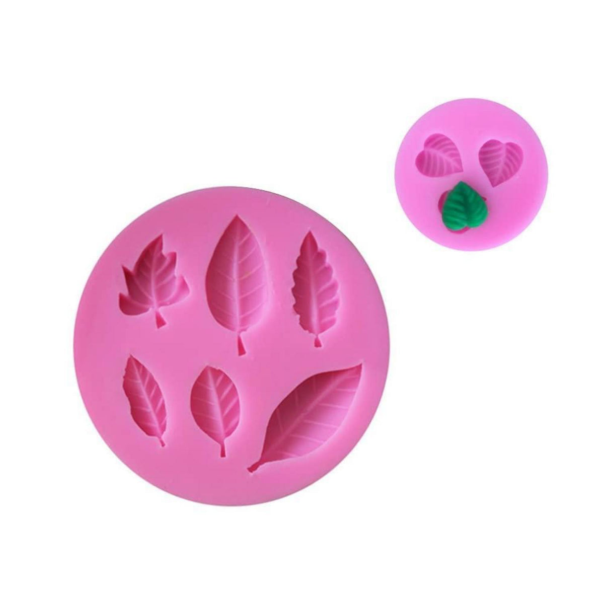 Silikonform Blätter 5er Set – Fondant & Schokolade DIY