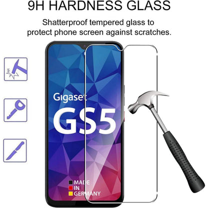 Schutzfolie kompatibel mit Gigaset GS5 Displayschutz 2 Stück