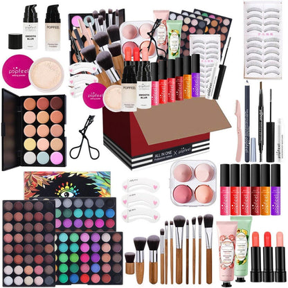 Exquisites Make-up Geschenkset – Schminkpalette für Gesicht, Augen & Lippen