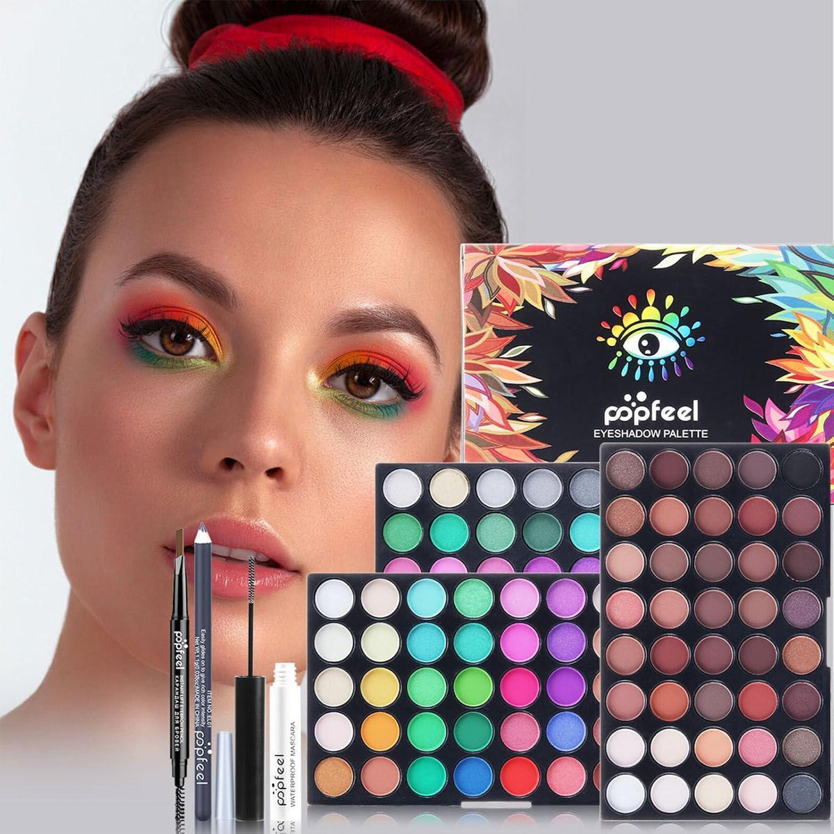 Exquisites Make-up Geschenkset – Schminkpalette für Gesicht, Augen & Lippen