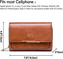 Kleine Damen Handy Umhängetasche, PU Leder Crossbody