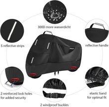 Motorradabdeckung 300D Wasserdicht Outdoor Abdeckplane XXL