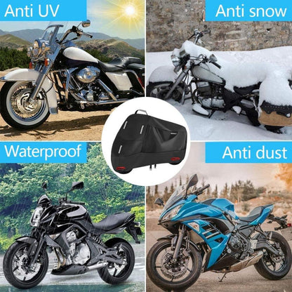 Motorradabdeckung 300D Outdoor Wasserdicht Reflektorstreifen