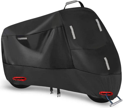 Motorradabdeckung Wasserdicht 300D Oxford Abdeckplane XXL Silber