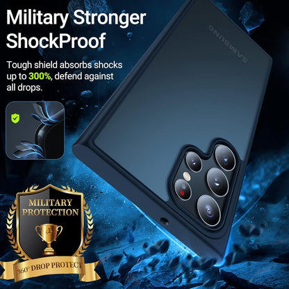 Samsung Galaxy S22 Ultra Hülle Military Standard Schwarz