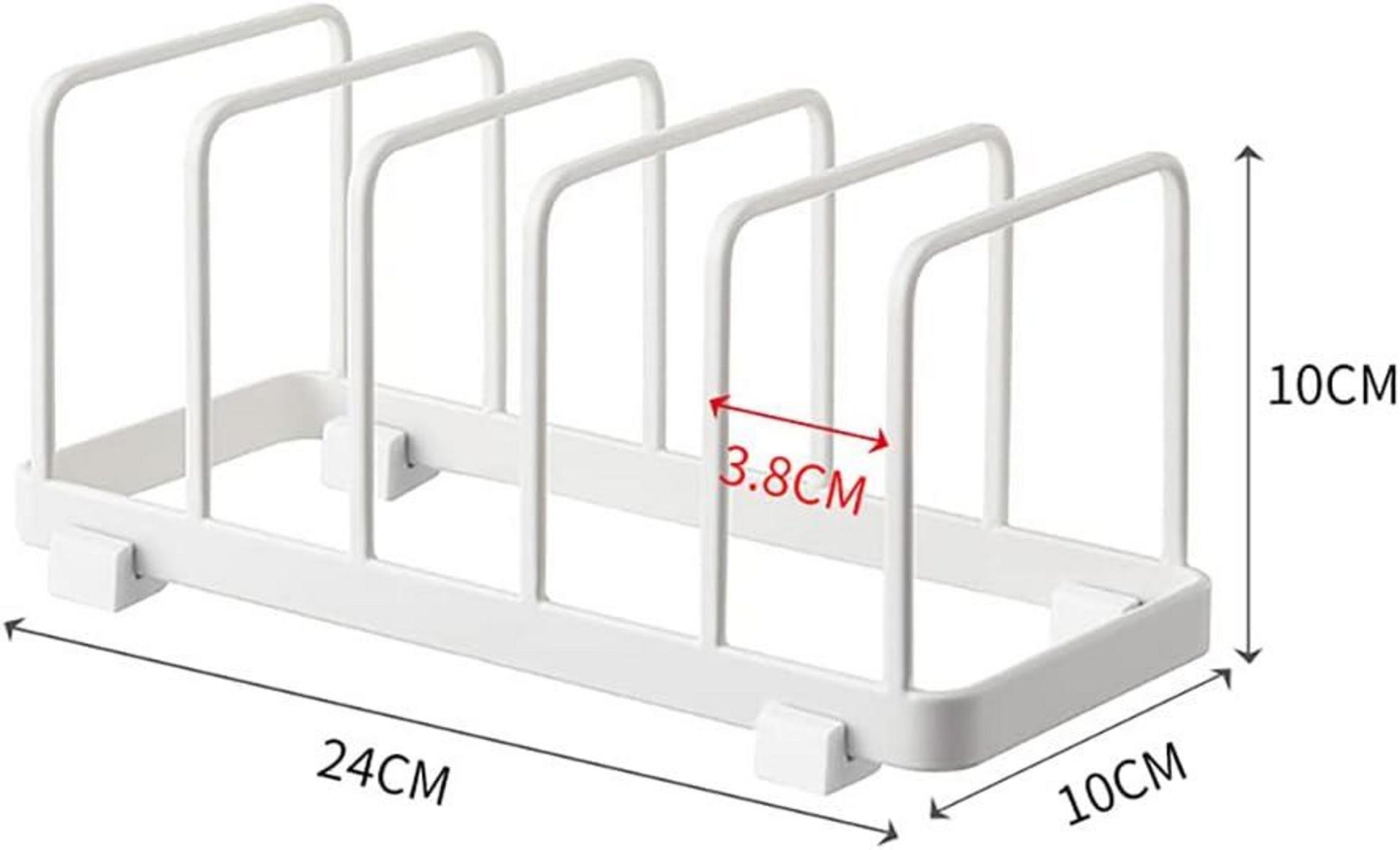 Vertikales Tellerständer Halter 6 Sprossen Geschirr Organizer