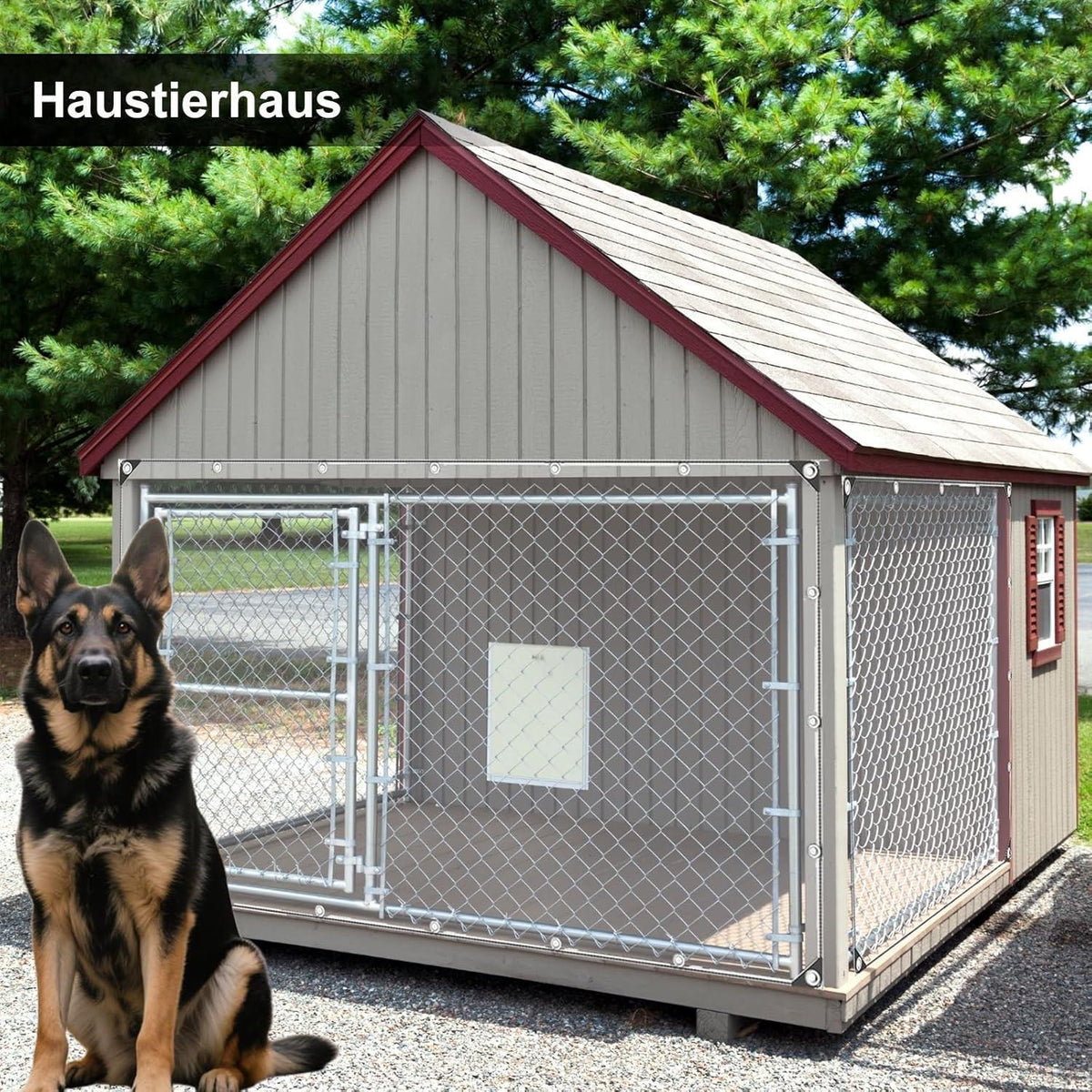Wasserdichte Abdeckplane 2x2m | PVC Plane mit Ösen & Seil