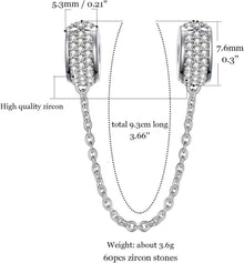 GW S925 Silber Gummi Spacer Stopper Bead Charm für Armbänder