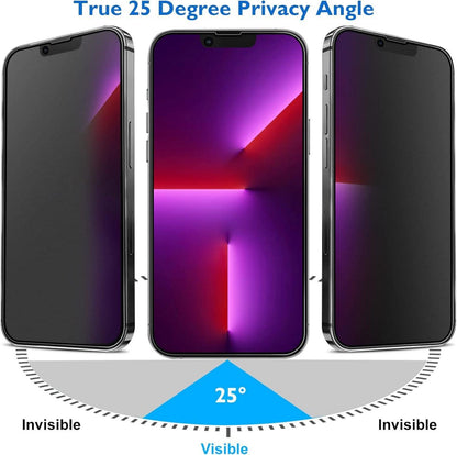 Sichtschutzfolie Matt Privacy Panzer Schutz Glas iPhone 14 Plus 13 Pro